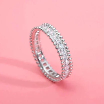 [⭐Hevara Jewelry]PERLEE DIAMOND SILVER RING