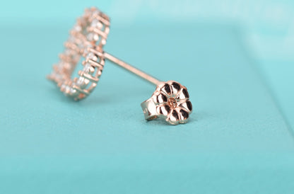 [Hevara Jewelry]OPEN HEART STUD DIAMOND EARRINGS