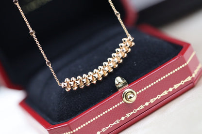 [⭐Hevara Jewelry]CLASH PINK GOLD NECKLACE