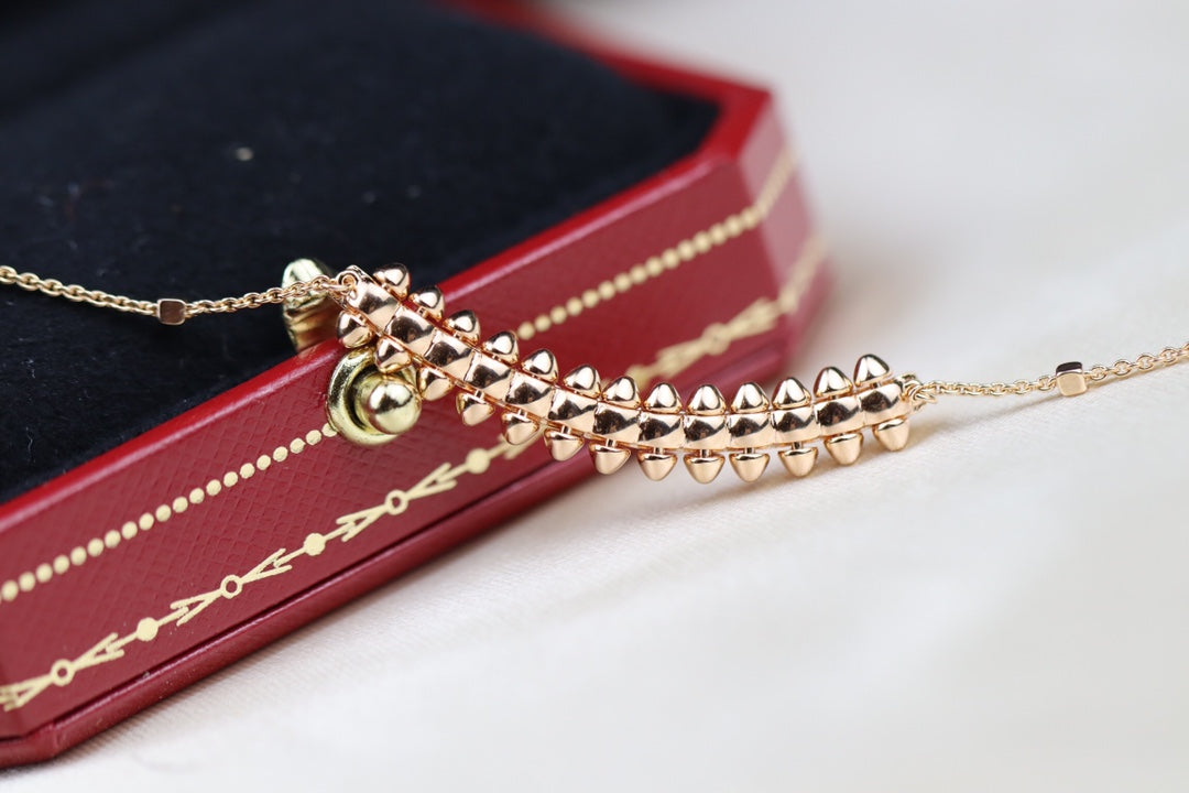 [⭐Hevara Jewelry]CLASH PINK GOLD NECKLACE