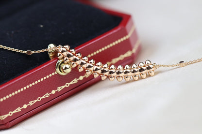 [⭐Hevara Jewelry]CLASH PINK GOLD NECKLACE