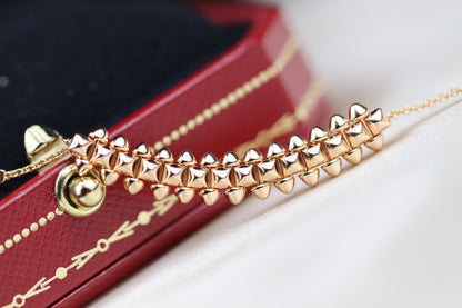 [⭐Hevara Jewelry]CLASH PINK GOLD NECKLACE