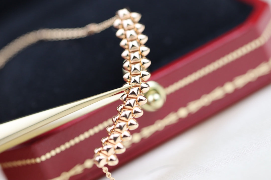 [⭐Hevara Jewelry]CLASH PINK GOLD NECKLACE