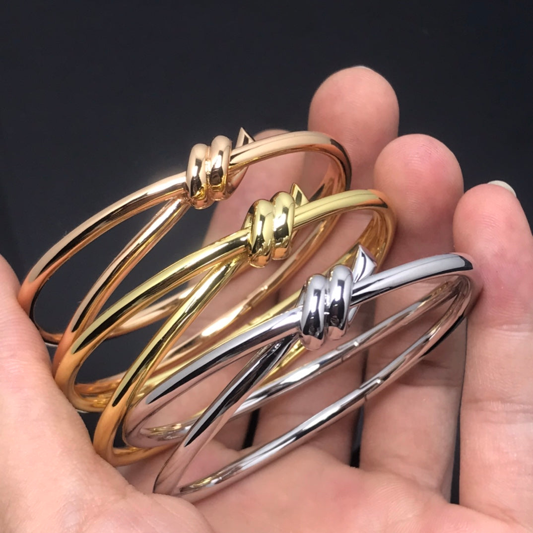 [Hevara Jewelry]KNOT DOUBLE ROWS BRACELET