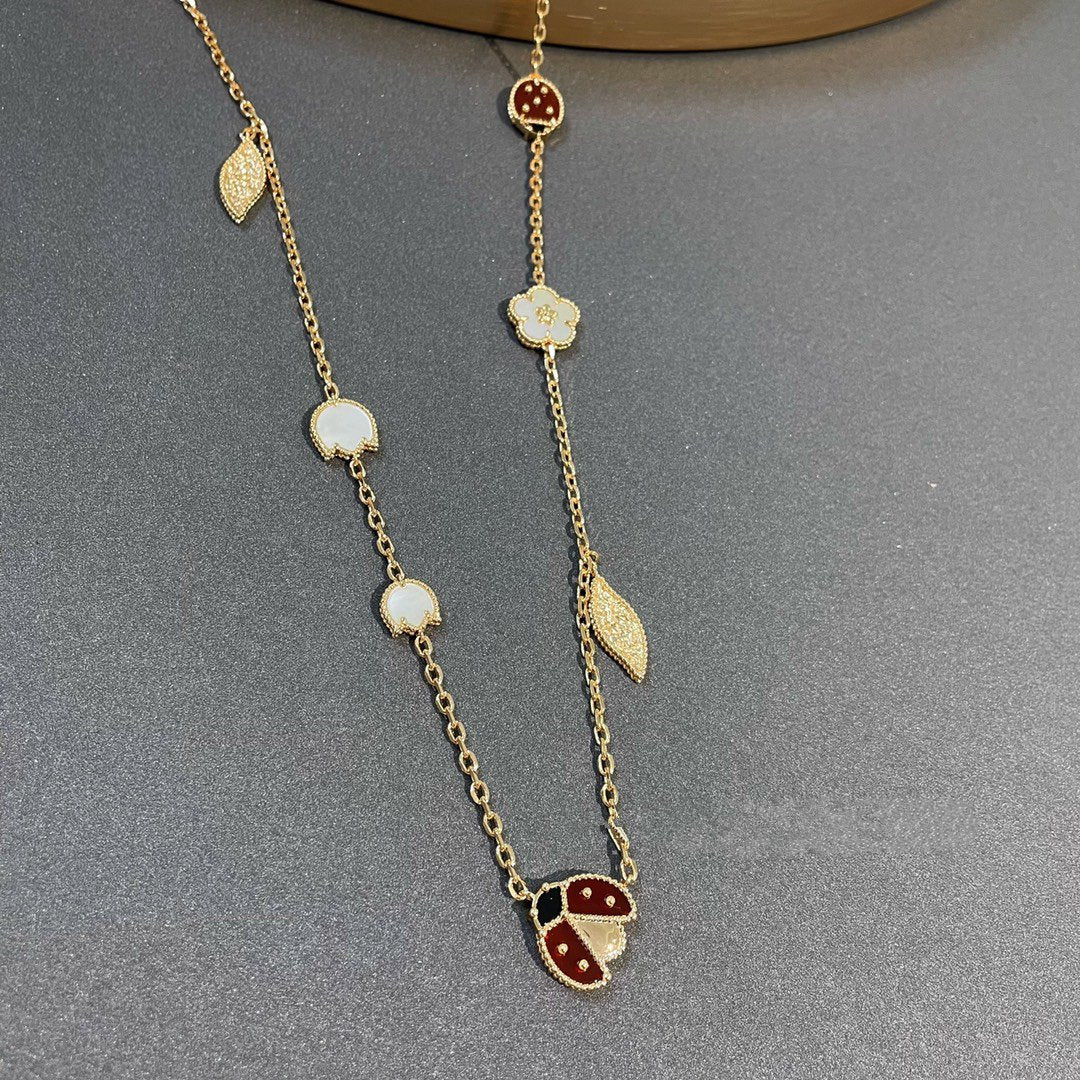 [⭐Hevara Jewelry]LUCKY SPRING 15 MOTIFS GOLD NECKLACE