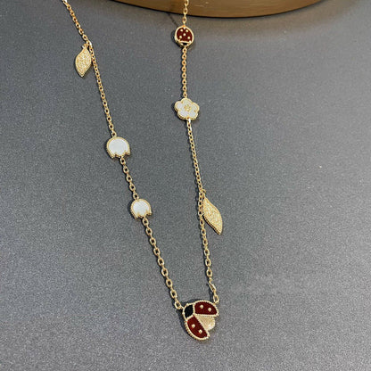 [⭐Hevara Jewelry]LUCKY SPRING 15 MOTIFS GOLD NECKLACE