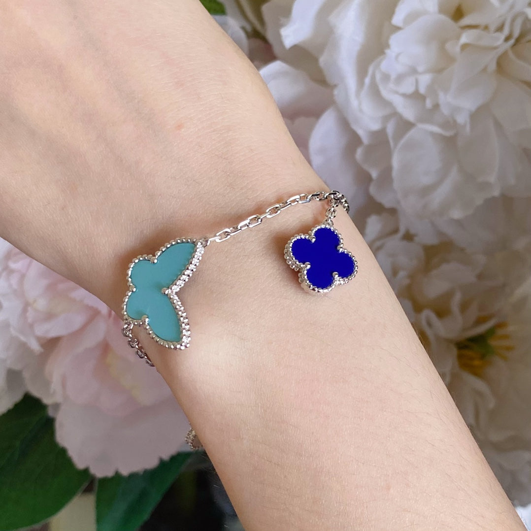 [⭐Hevara Jewelry]LUCKY SPRING SILVER BRACELET 4 MOTIF