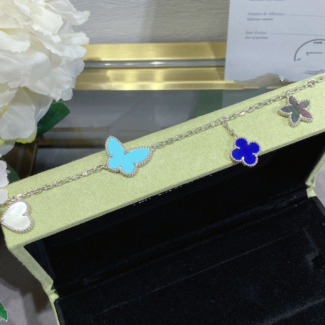 [⭐Hevara Jewelry]LUCKY SPRING SILVER BRACELET 4 MOTIF