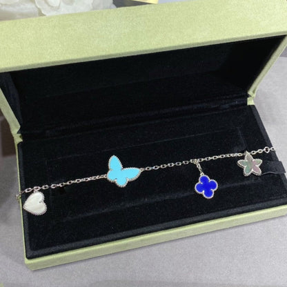 [⭐Hevara Jewelry]LUCKY SPRING SILVER BRACELET 4 MOTIF