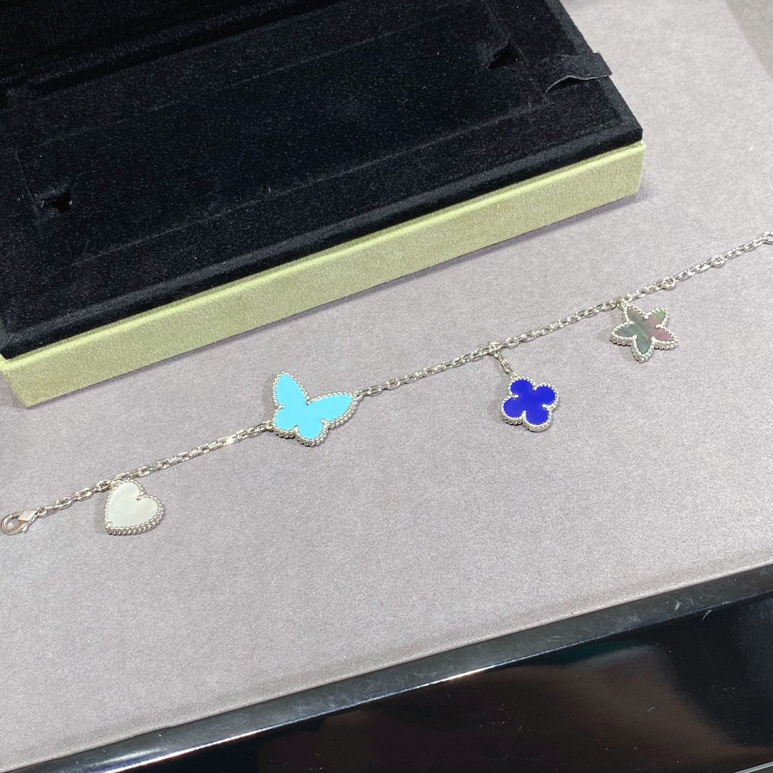 [⭐Hevara Jewelry]LUCKY SPRING SILVER BRACELET 4 MOTIF