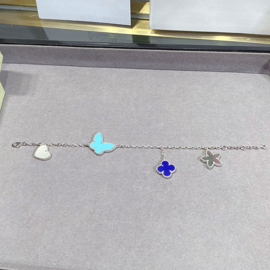 [⭐Hevara Jewelry]LUCKY SPRING SILVER BRACELET 4 MOTIF