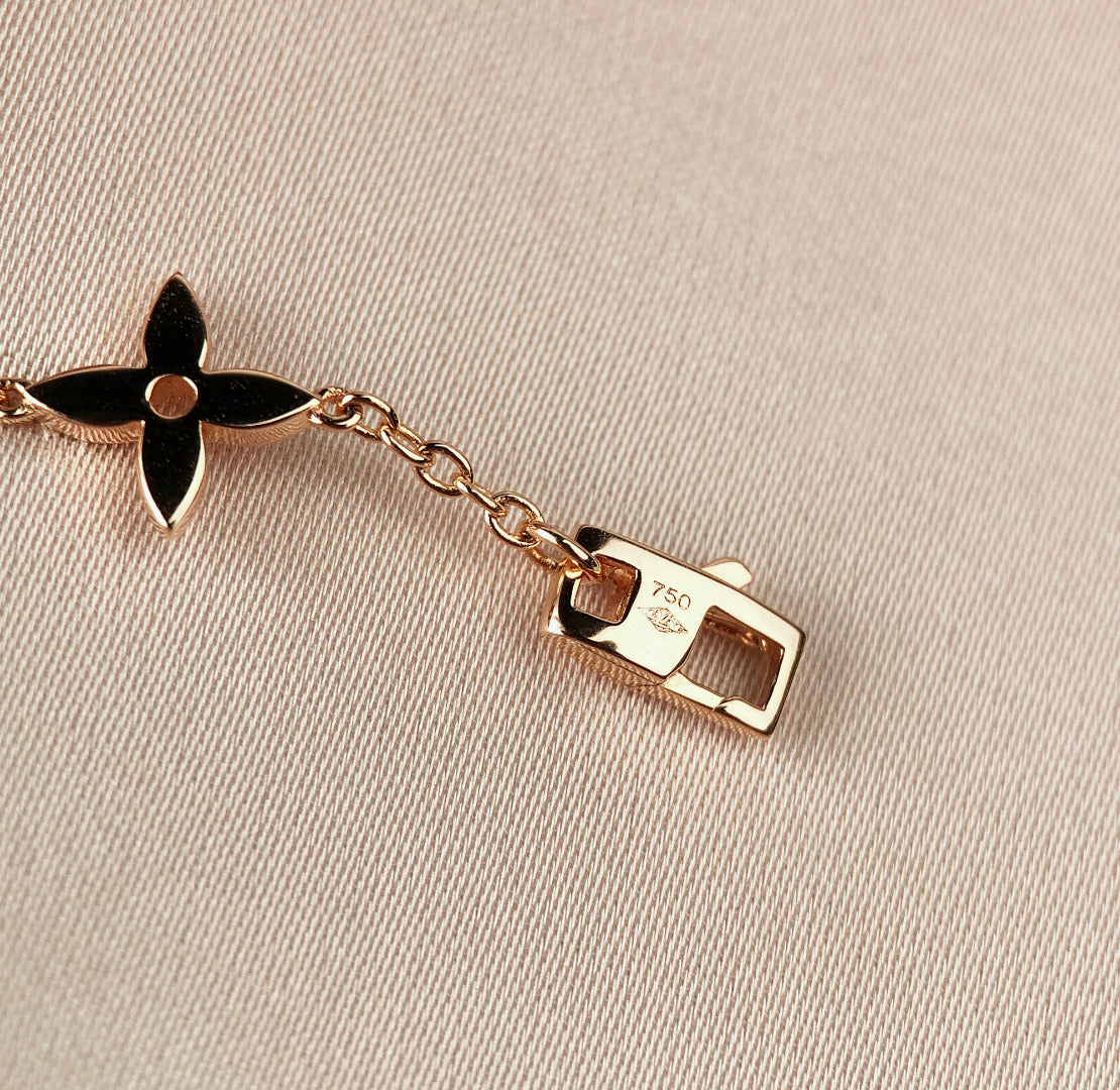 [⭐Hevara Jewelry]STAR AND SUN 7 MOTIFS GOLD BRACELET