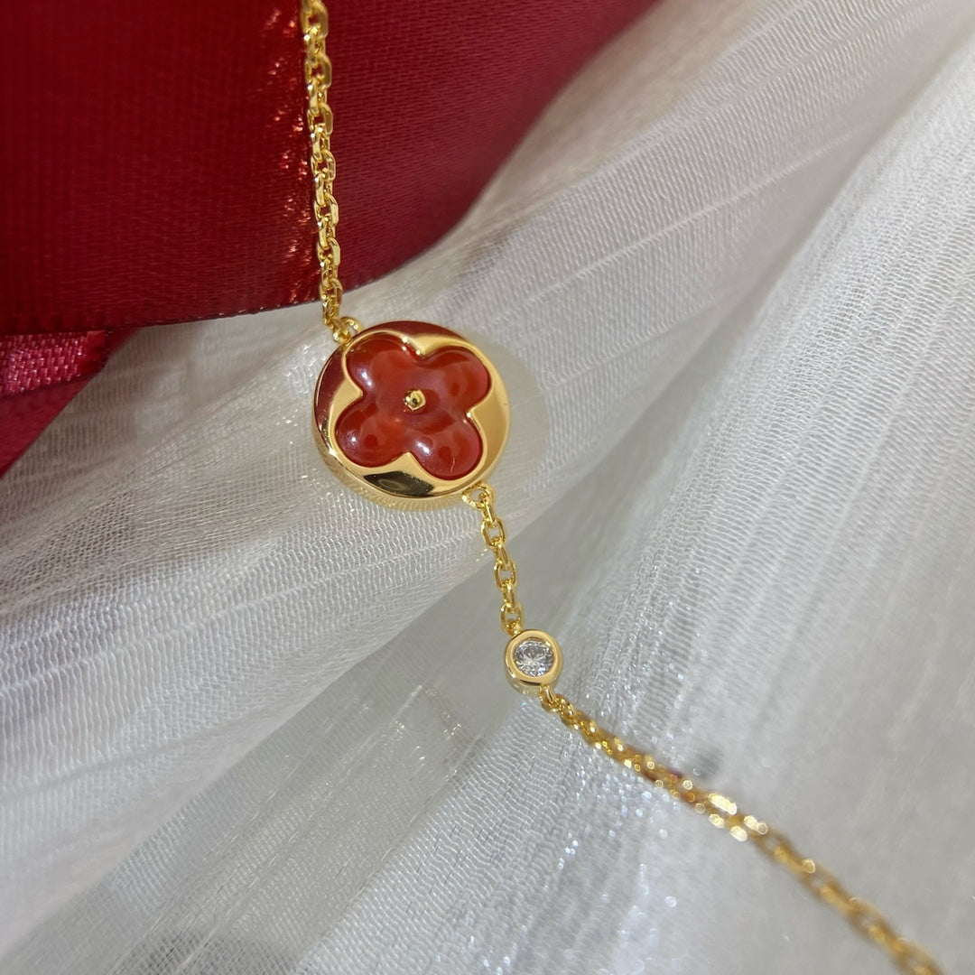 [⭐Hevara Jewelry]SUN PEDANT CARNELIAN BRACELET