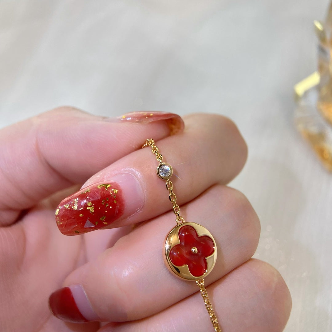 [⭐Hevara Jewelry]SUN PEDANT CARNELIAN BRACELET