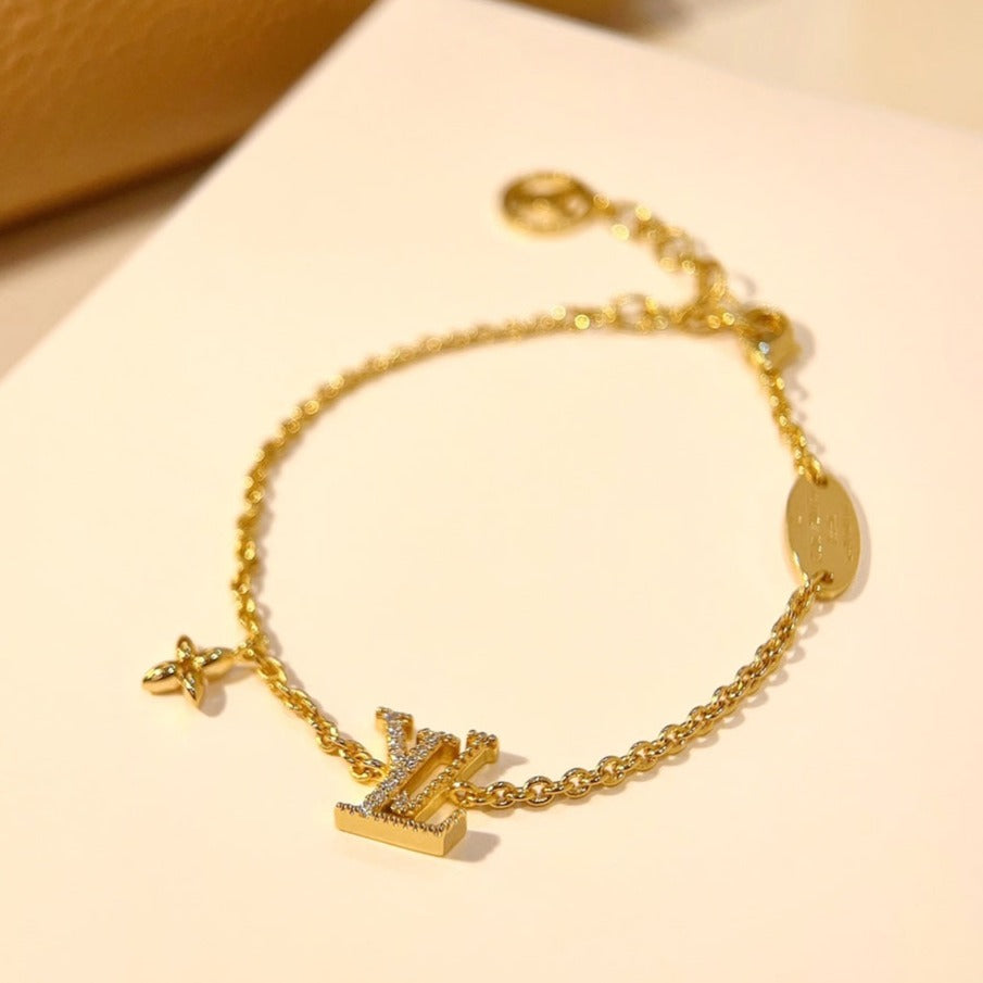 [⭐Hevara Jewelry]LOGO STAR MOTIF GOLD BRACELET