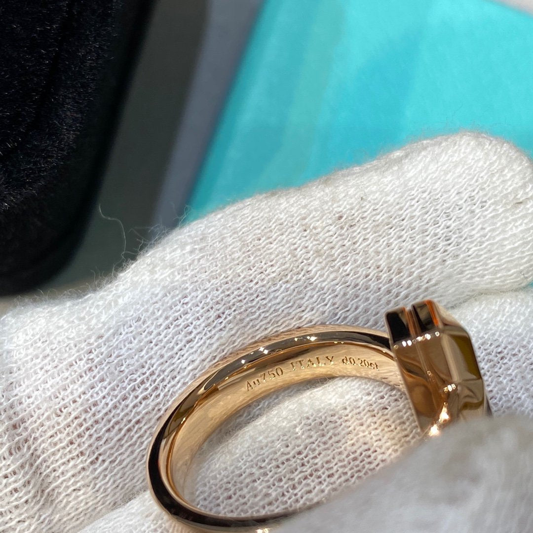 [Hevara Jewelry]T WIRE MEDIUM DIAMOND RING