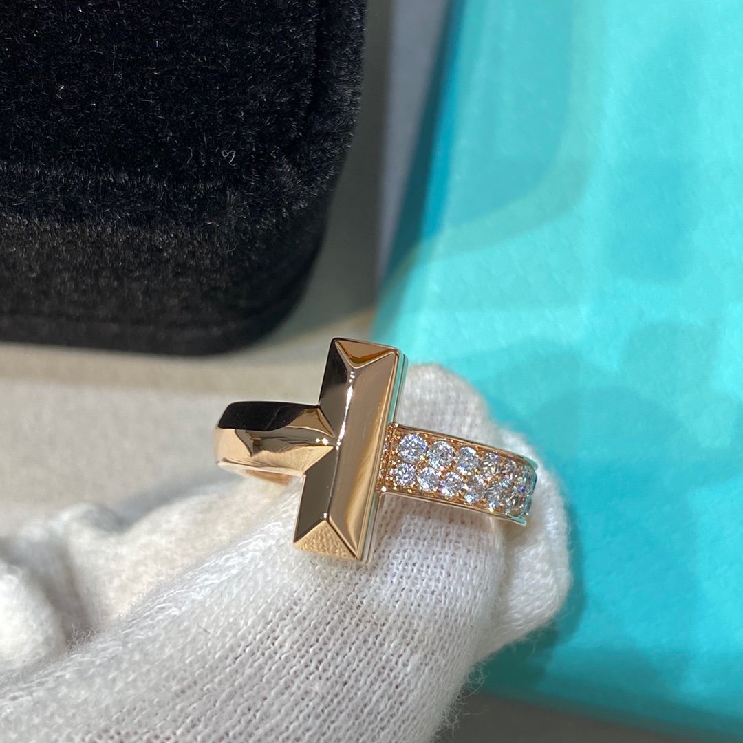 [Hevara Jewelry]T WIRE MEDIUM DIAMOND RING