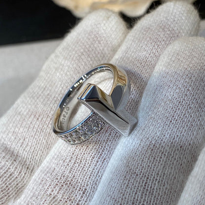 [Hevara Jewelry]T WIRE MEDIUM DIAMOND RING