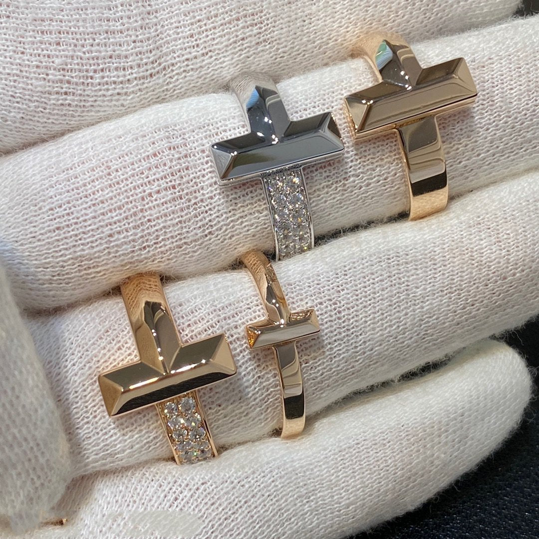[Hevara Jewelry]T WIRE MEDIUM DIAMOND RING