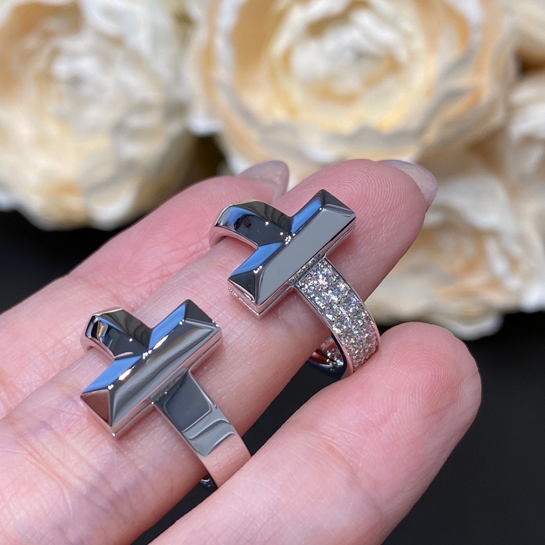 [Hevara Jewelry]T WIRE MEDIUM DIAMOND RING