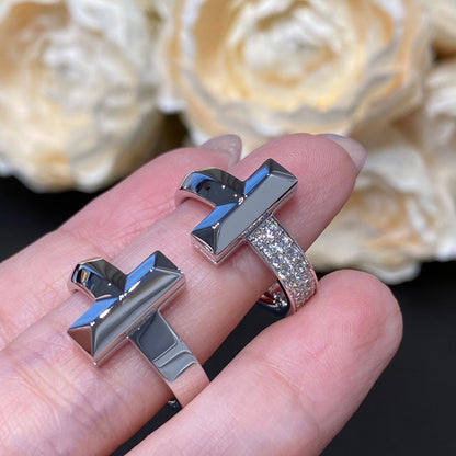 [Hevara Jewelry]T WIRE MEDIUM DIAMOND RING