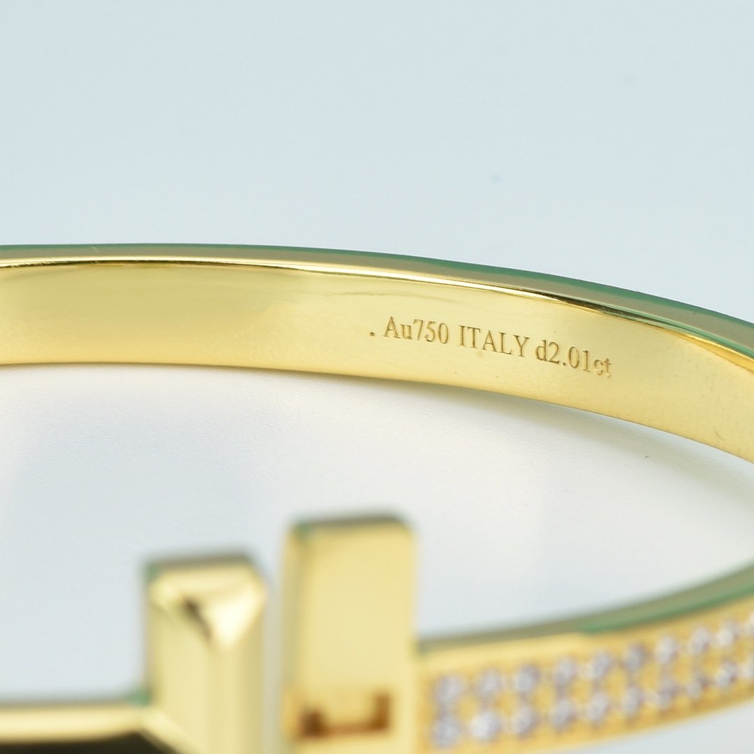 [Hevara Jewelry]WIDE DIAMONDS HINGED BANGLE