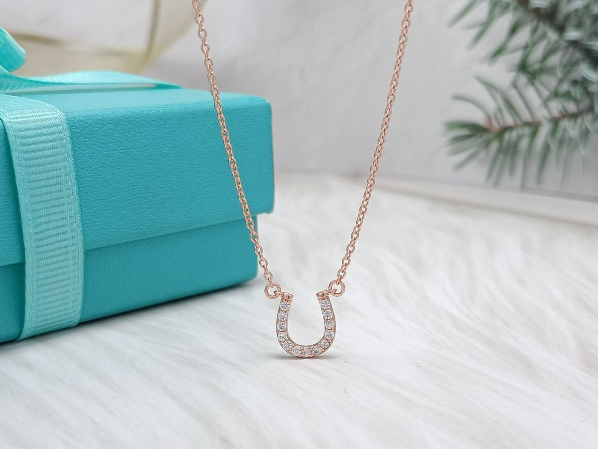 [Hevara Jewelry]U PEDANT DIAMOND NECKLACE