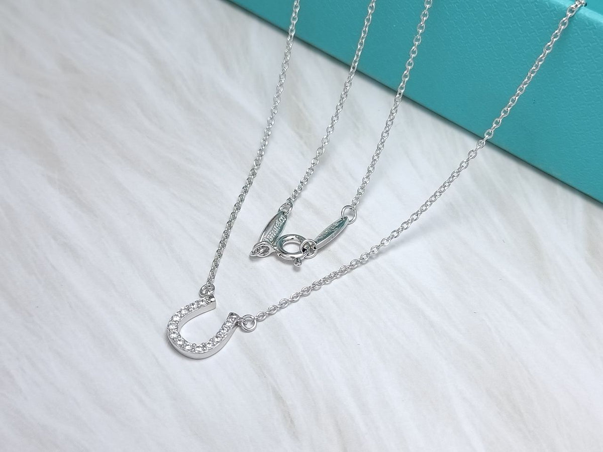 [Hevara Jewelry]U PEDANT DIAMOND NECKLACE