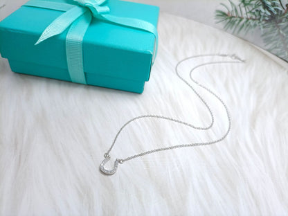[Hevara Jewelry]U PEDANT DIAMOND NECKLACE