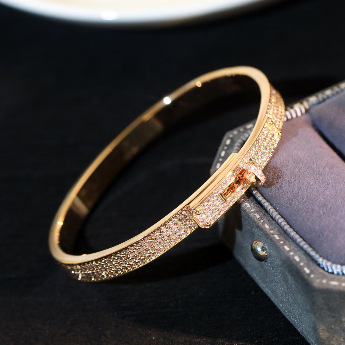 [⭐Hevara Jewelry]KELLY BRACELET DIAMOND PAVED