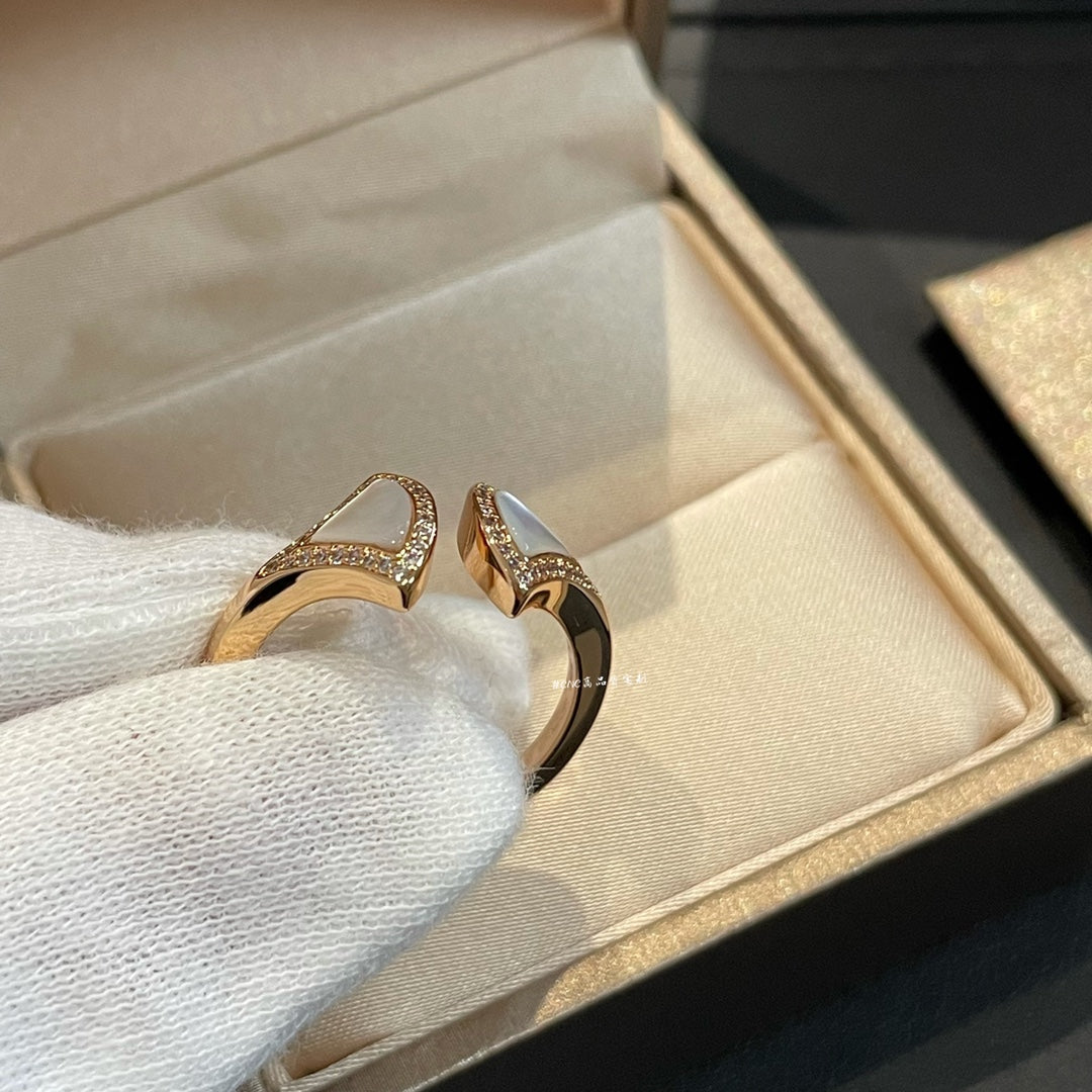 [⭐Hevara Jewelry]DREAM MOP DIAMOND OPEN RING