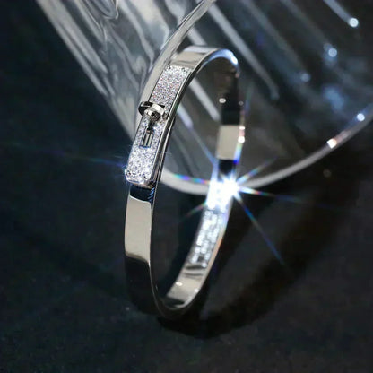 [⭐Hevara Jewelry]KELLY SILVER DIAMOND BRACELET