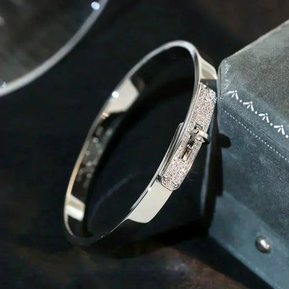 [⭐Hevara Jewelry]KELLY SILVER DIAMOND BRACELET
