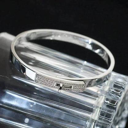[⭐Hevara Jewelry]KELLY SILVER DIAMOND BRACELET