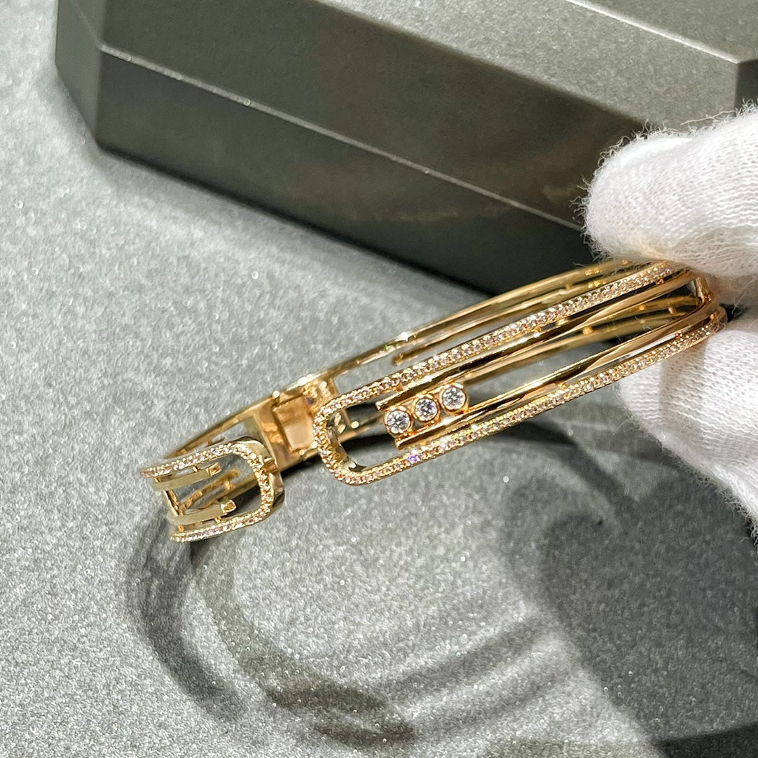 [⭐Hevara Jewelry]MOVE 10TH PAVED DIAMOND BRACELET