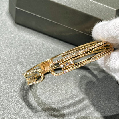 [⭐Hevara Jewelry]MOVE 10TH PAVED DIAMOND BRACELET
