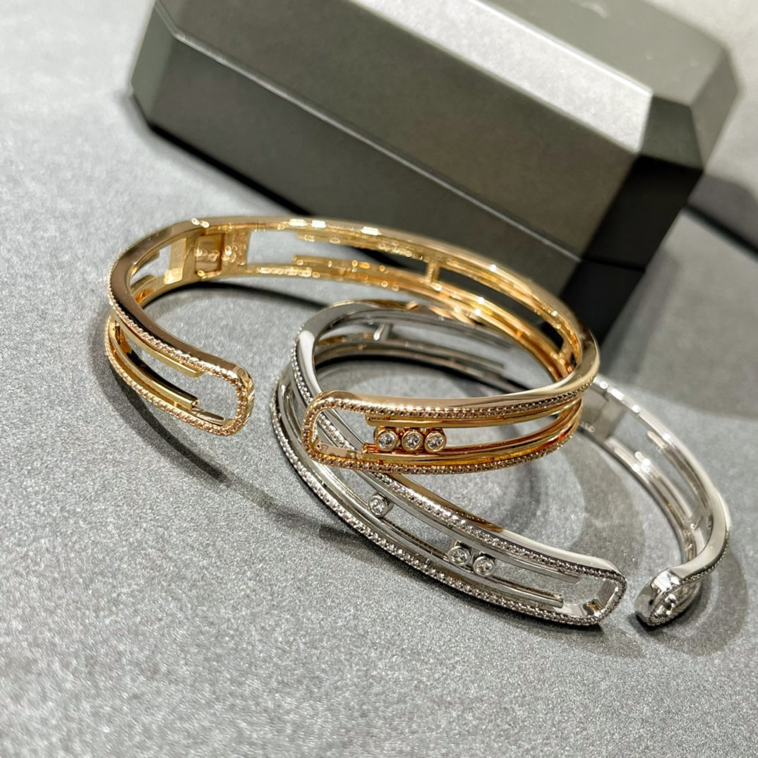 [⭐Hevara Jewelry]MOVE 10TH PAVED DIAMOND BRACELET