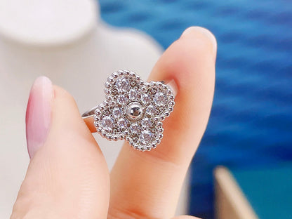 [⭐Hevara Jewelry]CLOVER DIAMOND RING
