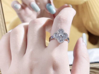 [⭐Hevara Jewelry]CLOVER DIAMOND RING