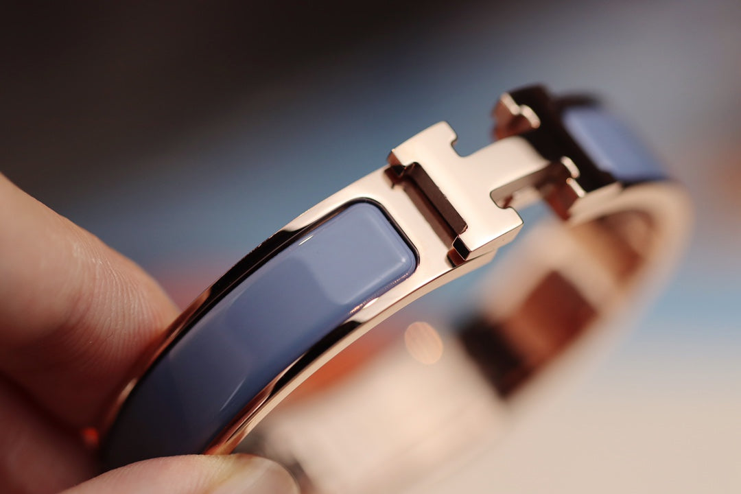 [⭐Hevara Jewelry]H BRACELET 12MM BLUE GRAY