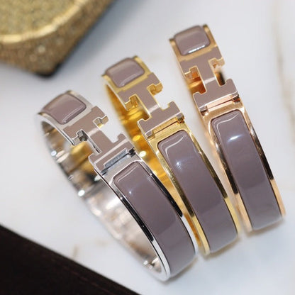 [⭐Hevara Jewelry]H BRACELET 12MM BROWN