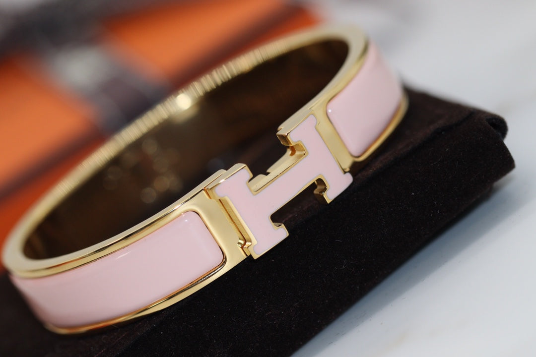 [⭐Hevara Jewelry]H BRACELET 12MM PINK
