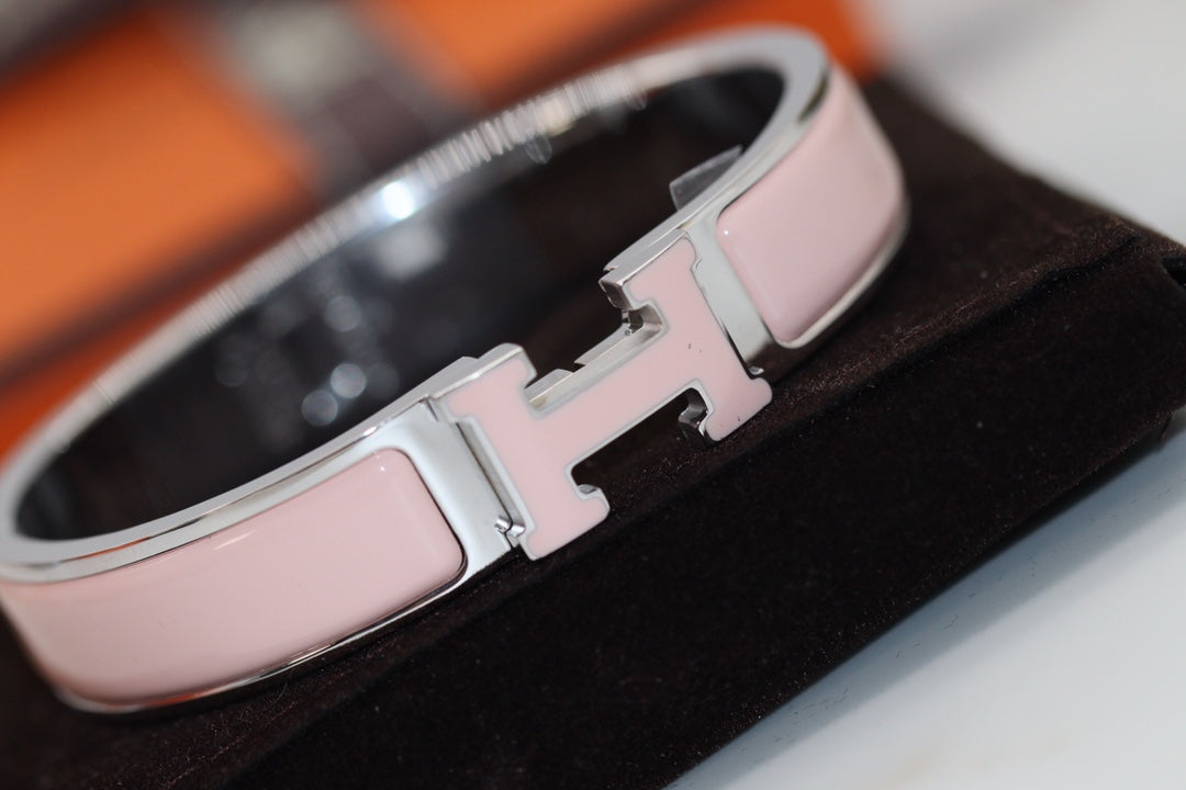 [⭐Hevara Jewelry]H BRACELET 12MM PINK