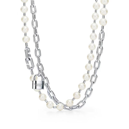 [Hevara Jewelry]HARDWEAR PEARL WRAP NECKLACE