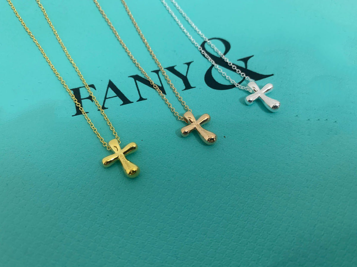 [Hevara Jewelry]CROSS PENDANT MINI BARE CROSS NECKLACE
