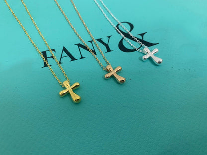 [Hevara Jewelry]CROSS PENDANT MINI BARE CROSS NECKLACE
