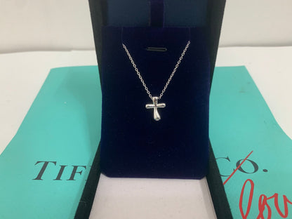 [Hevara Jewelry]CROSS PENDANT MINI BARE CROSS NECKLACE