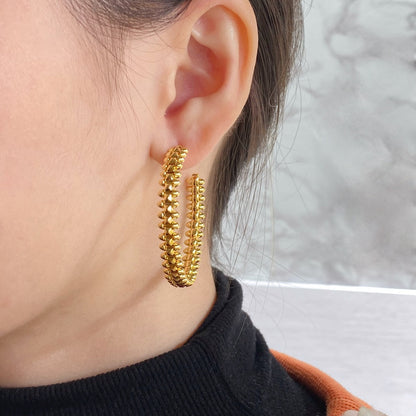[⭐Hevara Jewelry]CLASH HOOP EARRINGS