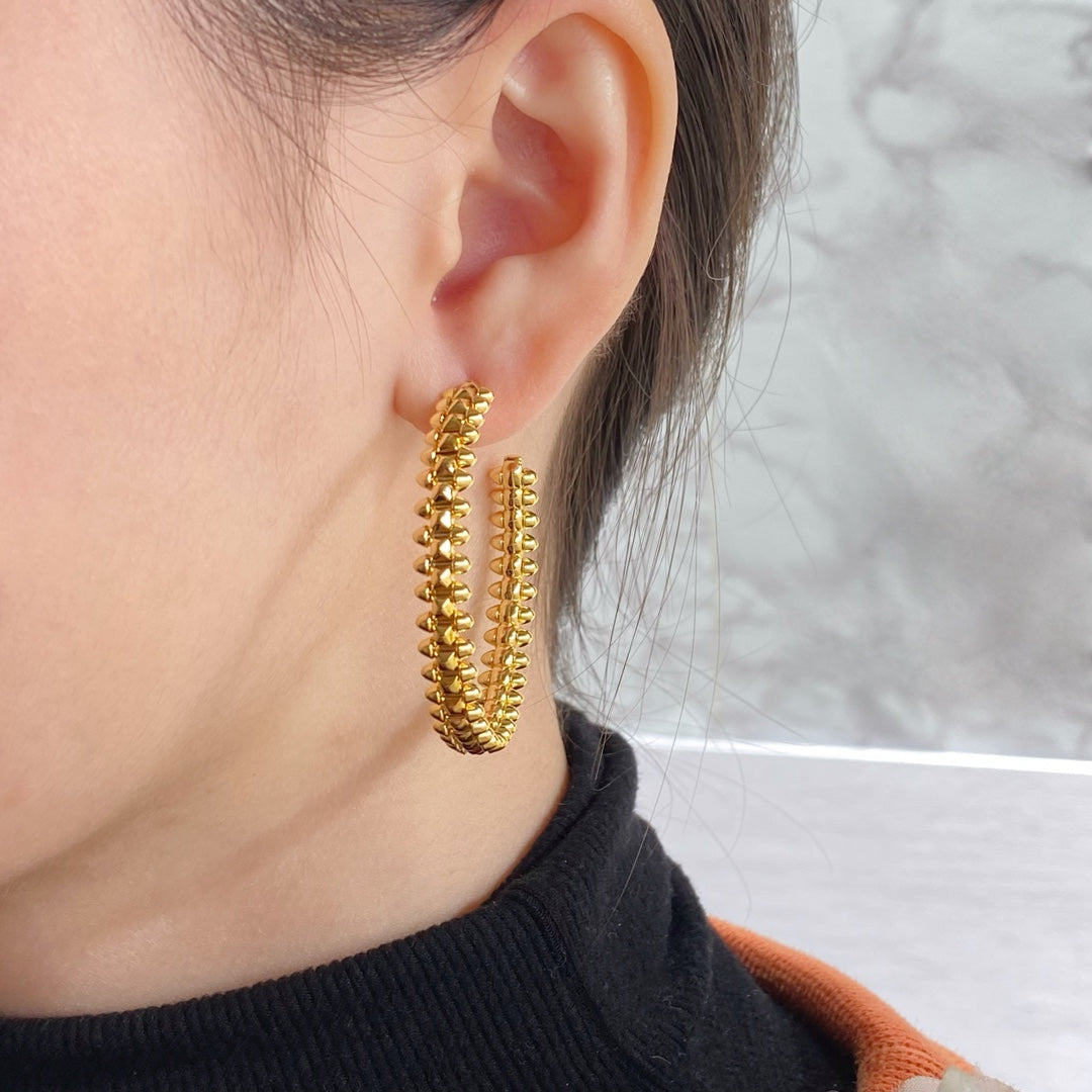 [⭐Hevara Jewelry]CLASH LARGE HOOP EARRINGS