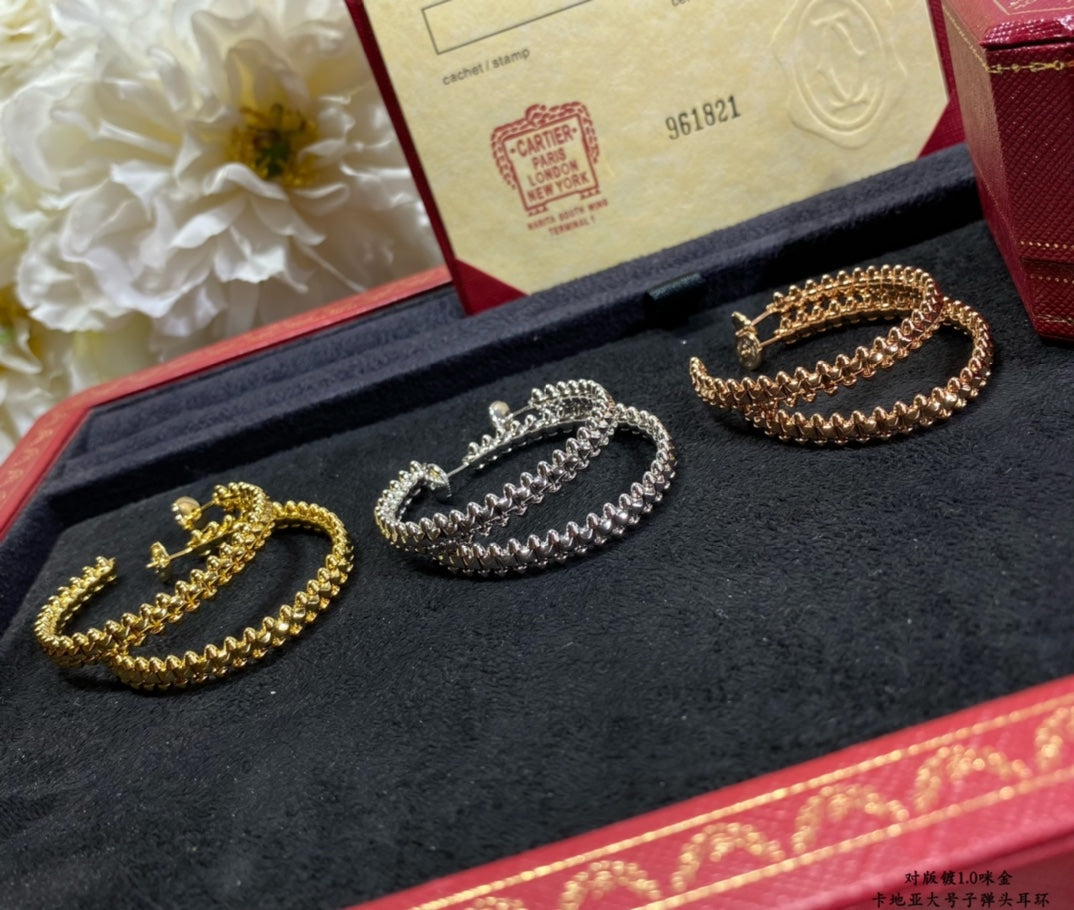 [⭐Hevara Jewelry]CLASH LARGE HOOP EARRINGS